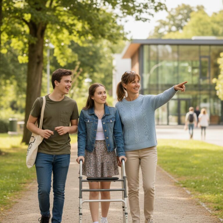 Illustration réaliste sur Éducateur spécialisé : accompagner vers l’autonomie et l’inclusion